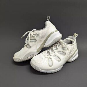 Wilson Evolution Wildcard Leather Tennis Shoes S1570 Women's SZ 5 White Sneakers
